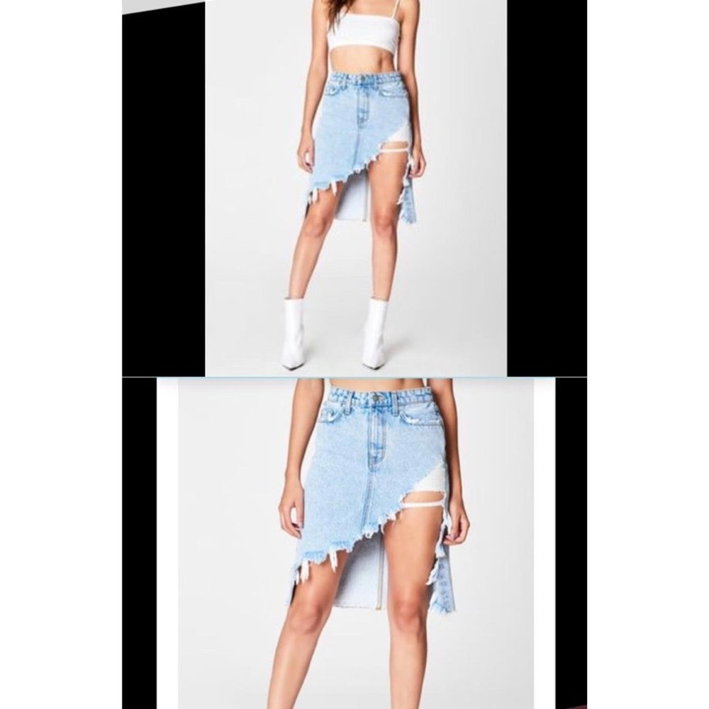 NWT Women's Carmar IRAS Denim Skirt Size 0, 24